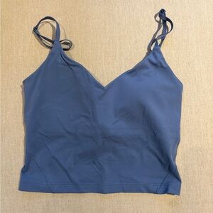 Lululemon Blue Crop Align Tank w/ adjustable straps